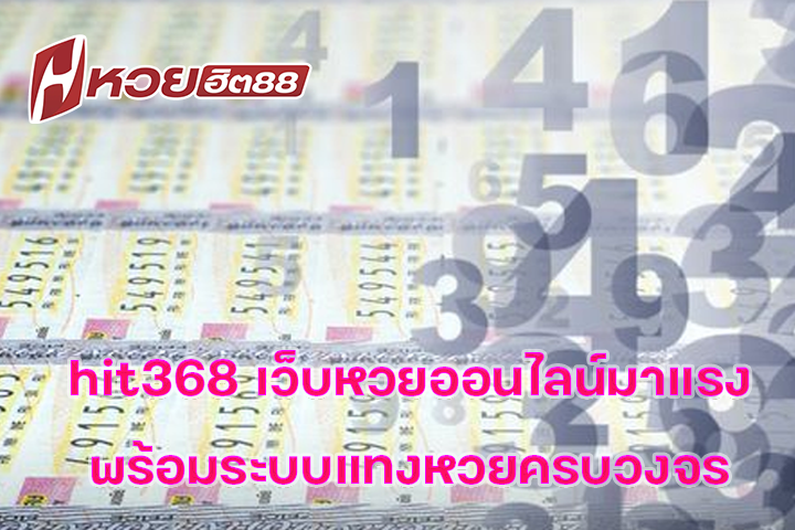 hit368 เว็บหวยออนไลน์มาแรง พร้อมระบบแทงหวยครบวงจร