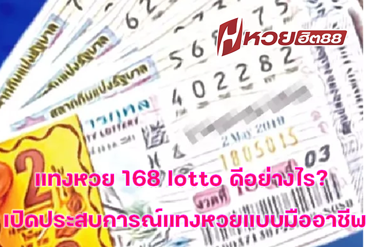 แทงหวย 168 lotto ดีอย่างไร? เปิดประสบการณ์แทงหวยแบบมืออาชีพ